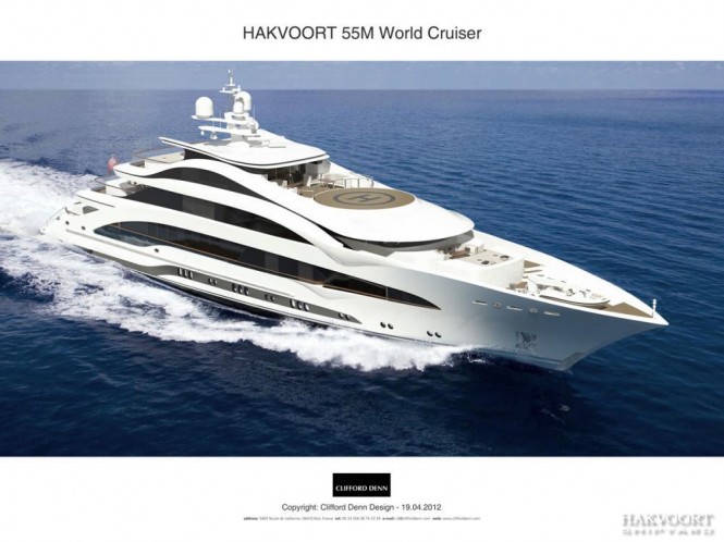 55m luxury motor yacht by Hakvoort Shipyard