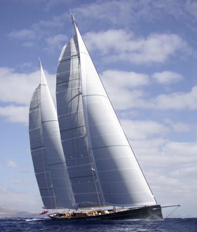66.7m Baltic superyacht Hetairos in Lanzarote in October 2011 Credit: YPS/Peter Neumann