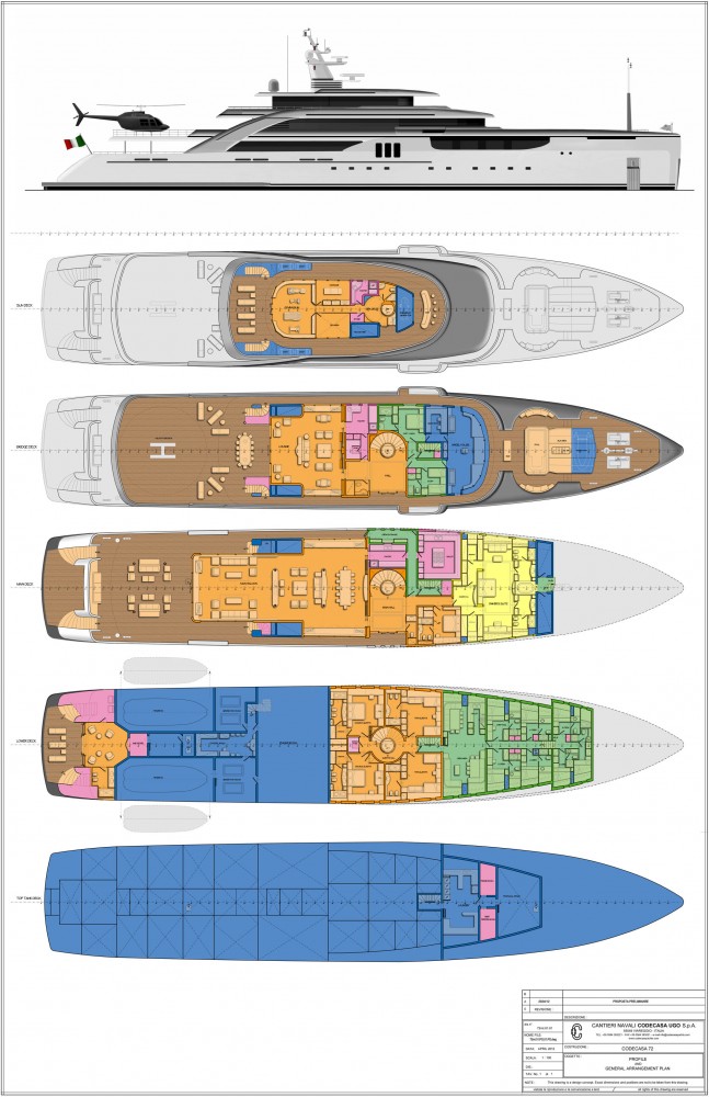 A new 72m superyacht concept by Codecasa