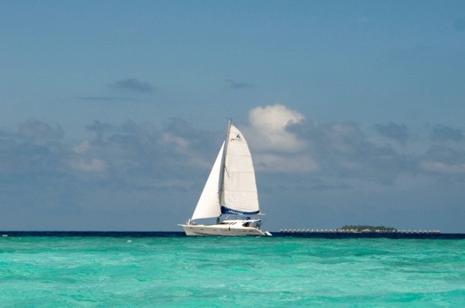 APS Maldives sailing yacht Sailfish at Kuda Bandos