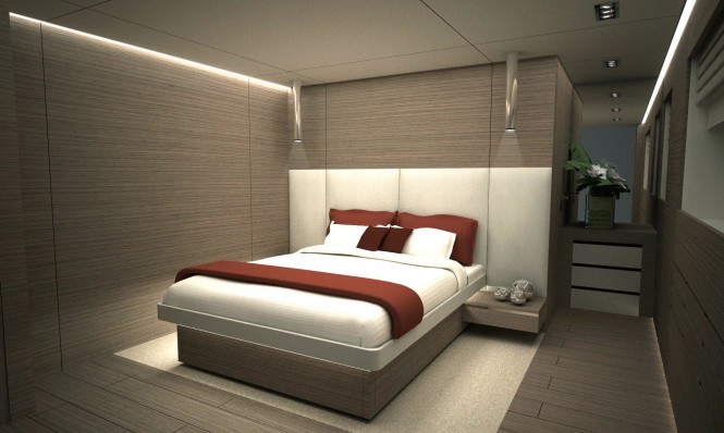 Admiral Tecnomar luxury yacht OURANOS - VIP Cabin