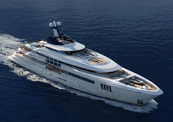 C Force 65 megayacht - bow