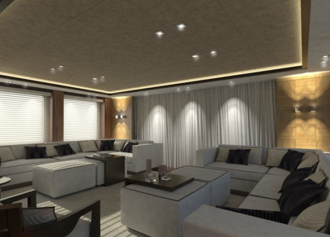 Cosmo 50 Explorer superyacht Upper Saloon