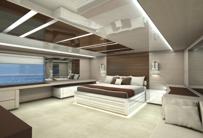 Interior of the Rodriquez 37 RPH Yacht