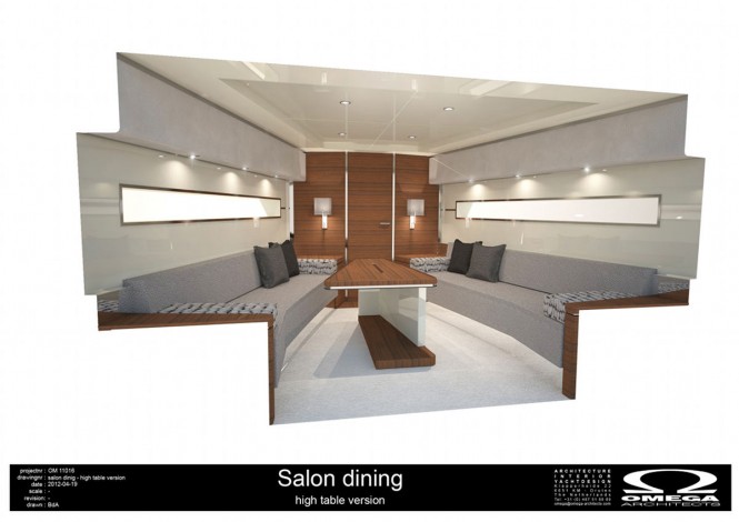 Luxury yacht Bellagio with interior by Omega