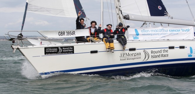 One of the EMCT yachts competing in last year's 80th Anniversary Race with Trust Patron Ellen MacArthur on board. Photo OnEdition