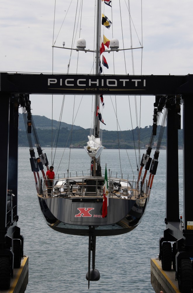 Perini Navi superyacht Xnoi at launch
