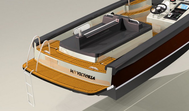 TS68/72 Open yacht Swim Platform