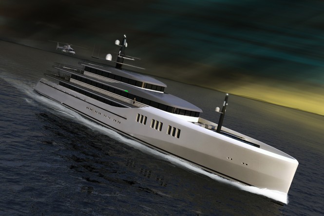 Vripack designed 85m Liquid megayacht