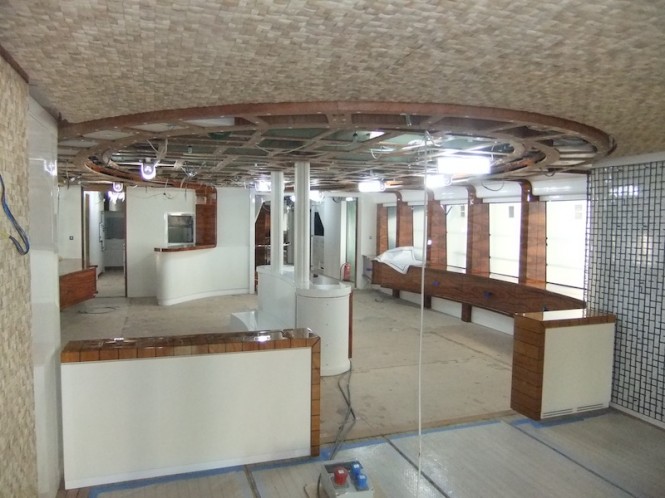 Vulcan 46 yacht under construction - Image credit Vicem Yachts