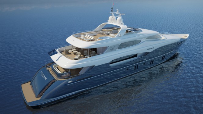 Vulcan superyacht - rear view