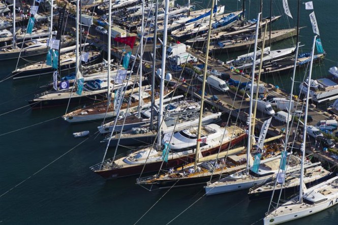 2011 Maxi Yacht Rolex Cup fleet at the Porto Cervo Marina Photo by RolexCarlo Borlenghi