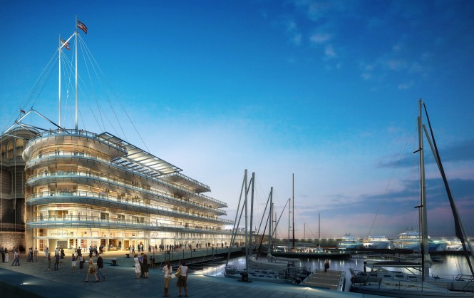 A new building under construction at YCM