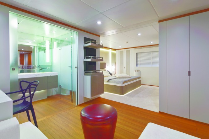 AB 116 motor yacht Diamond Interior