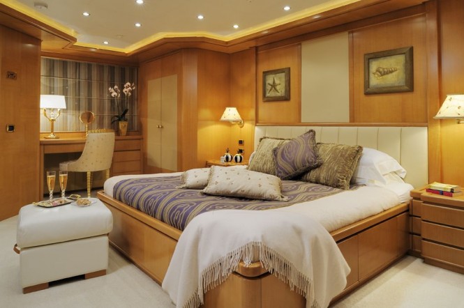 Accommodation aboard motor yacht Axioma