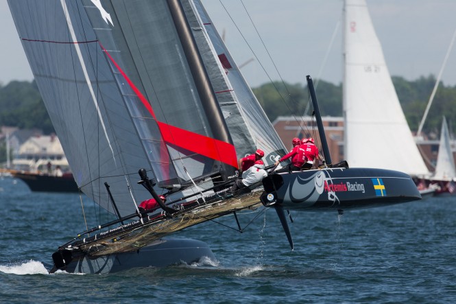 Artemis Racing competing on Racing Day 1