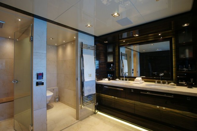 Bilgin 132 superyacht M main deck master bathroom