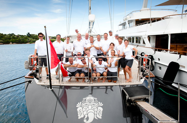 Charter yacht Ganesha Crew Credit: Carlo Borlenghi