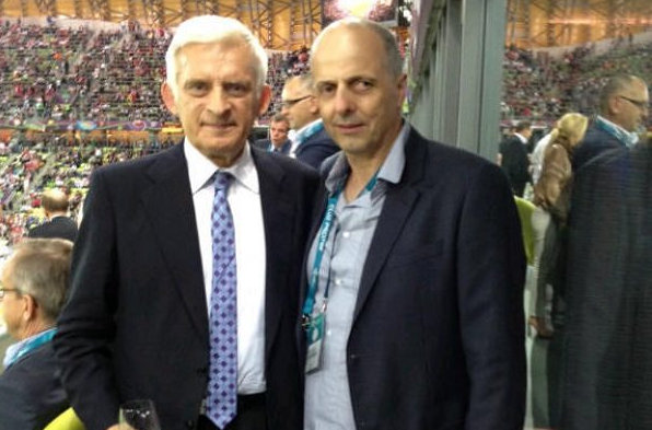From L to R: Ex President of the European Parliament Mr Jerzy Buzek with Sunreef Yachts President Francis Lapp