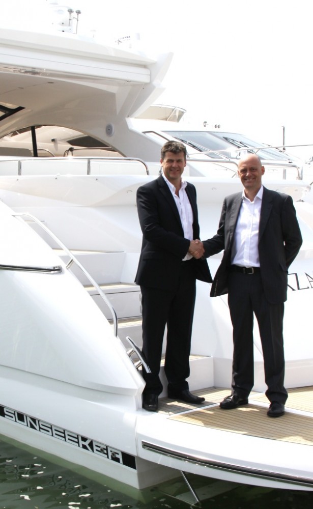 L-R: Sunseeker Operations Director Waynw Moore and Bournemouth & Poole College Principal Lawrence Vincent