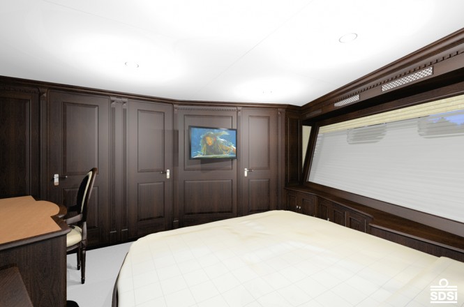 Luxurious cabins aboard Fifth Ocean 24 superyacht