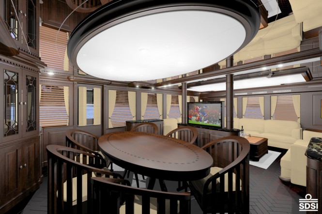 Luxury motor yacht Fifth Ocean 24 Dining