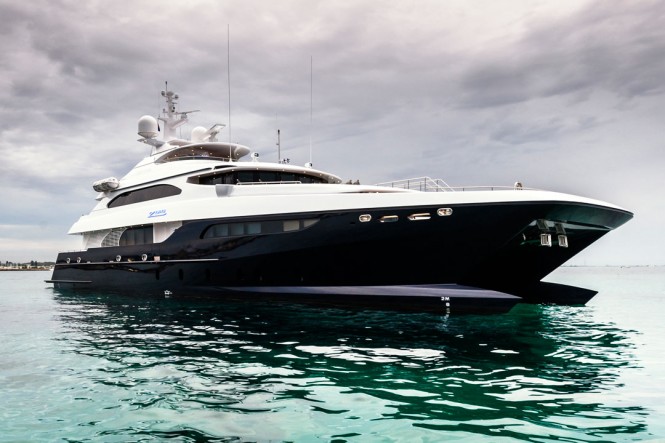 Luxury catamaran motor yacht Zenith (IC0832) designed by Incat Crowther