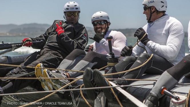 MC Hammer visits ORACLE TEAM USA