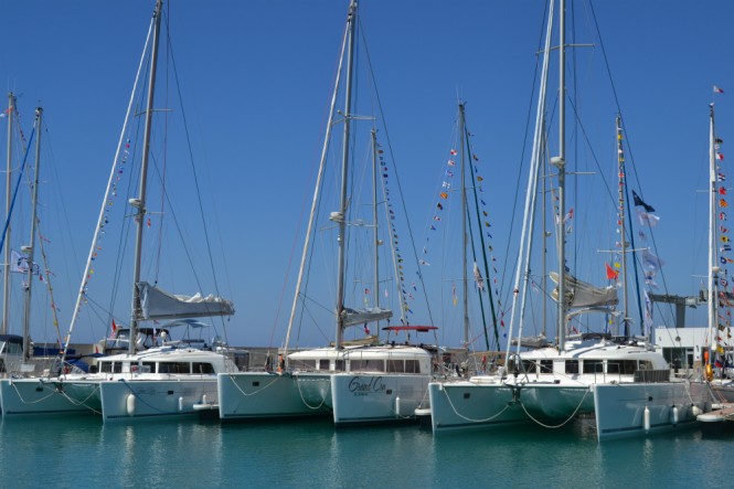 Multihulls at Karpaz Gate Marina