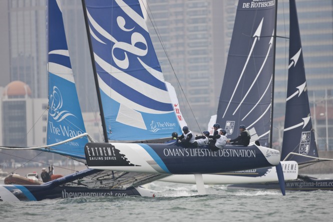 Extreme Sailing Series 2012, ESS, EX40, Multihull, Qingdao, China Credit: Lloyd Images