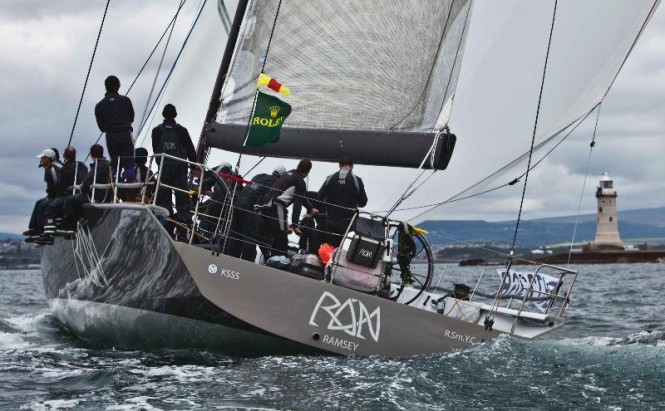 The crew of 2011 RORC Yacht of the Year & Rolex Fastnet Race winner, Niklas Zennström's JV 72, Rán wear Henri Lloyd - Credit- Rolex:Carlo Borlenghi