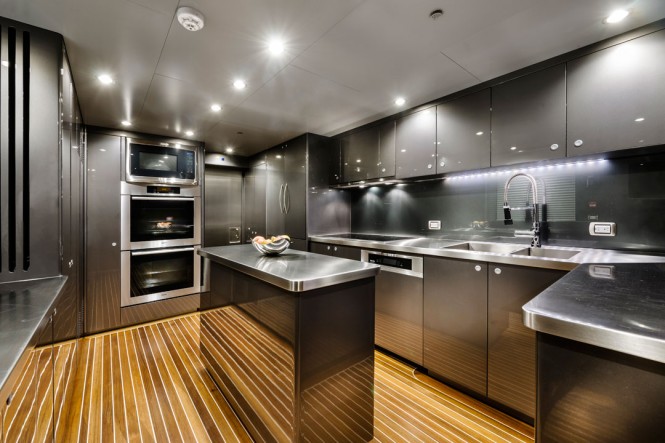Zenith superyacht Galley