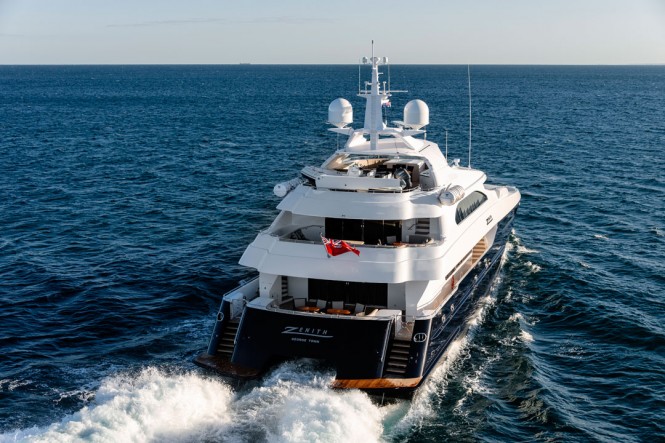 Zenith superyacht - rear view