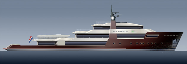 60m luxury superyacht SEA WARRIOR