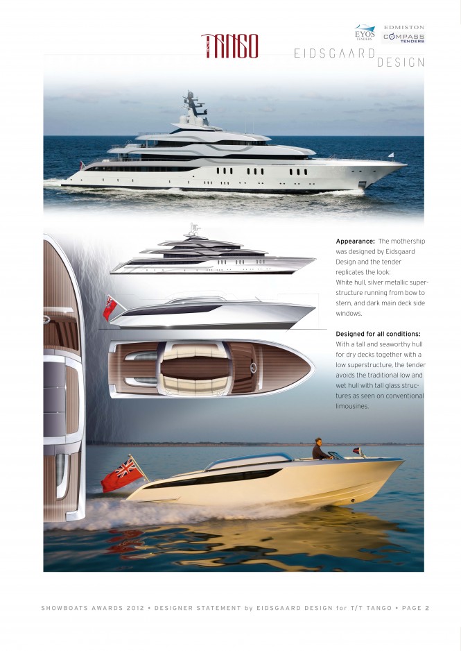 9m Limousine yacht tender for 77.7m megayacht Tango