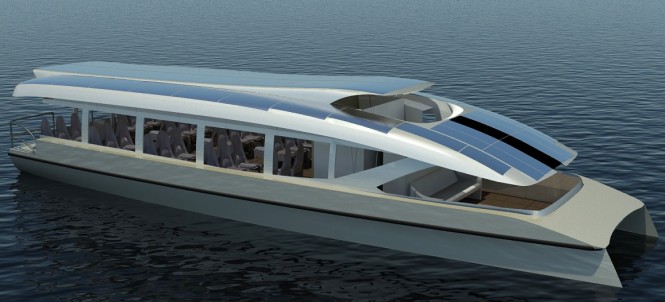 A 20m catamaran yacht - shuttle version