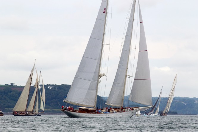 A more constant 5-7 knot wind for Pendennis Cup 2012 Day 3