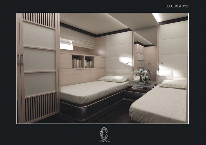 Codecasa 50s yacht Hull C 120 Guest Cabin