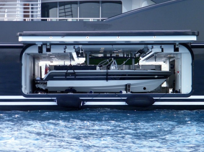 Fincantieri SERENE superyacht - tender launch