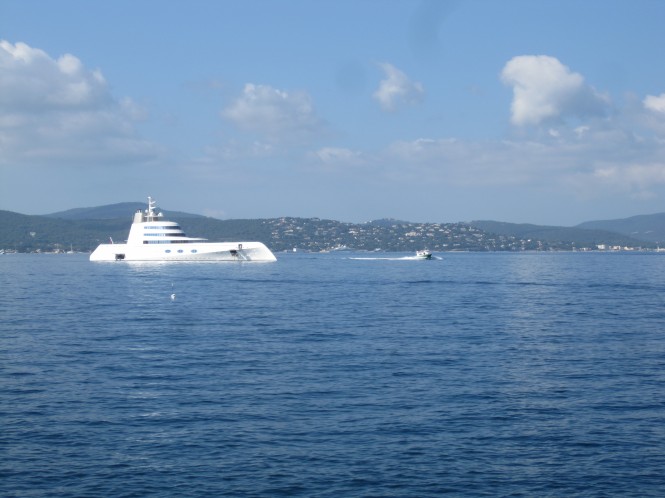 Luxury Mega Yacht A by Blohm and Voss in France - St Tropez - Photo credit to Sacha Suzanne Hart