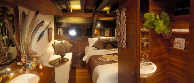 Luxury accommodation aboard Silolona