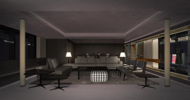 Luxury yacht Impervia - Main Saloon