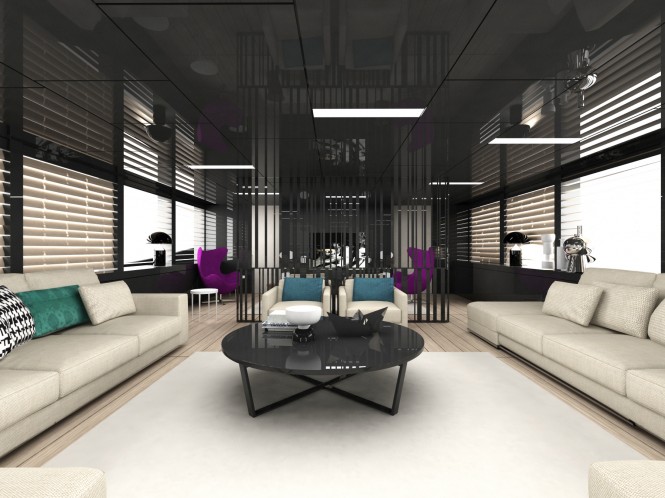 Mangusta Oceano 148 superyacht - Main Saloon