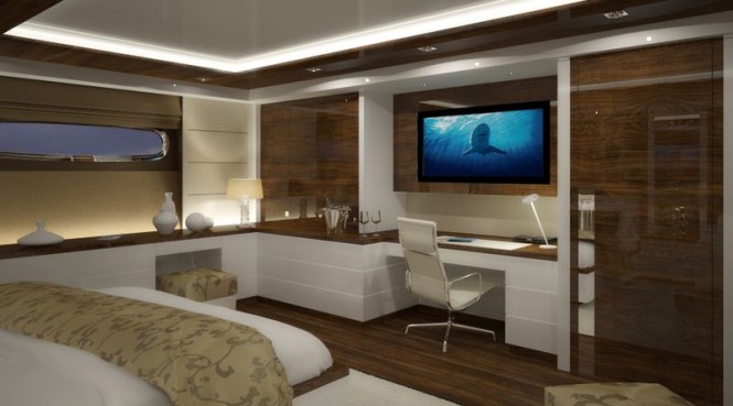 Motor yacht Nassima - Owners stateroom Photo credit VDP Studio