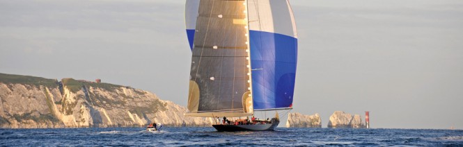 Superyacht Velsheda in the Solent