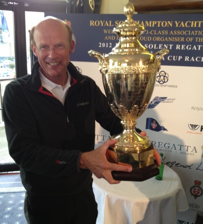 The historic Kings Hundred Guinea Cup for Lionheart superyacht