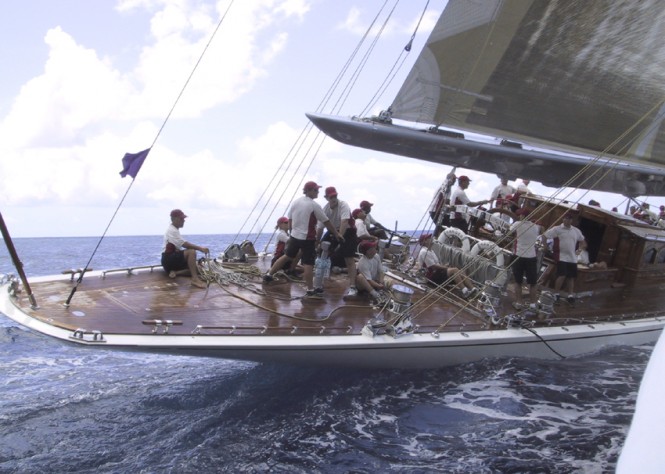Winner of the 2012 J Class Regatta in Falmouth - charter yacht Ranger