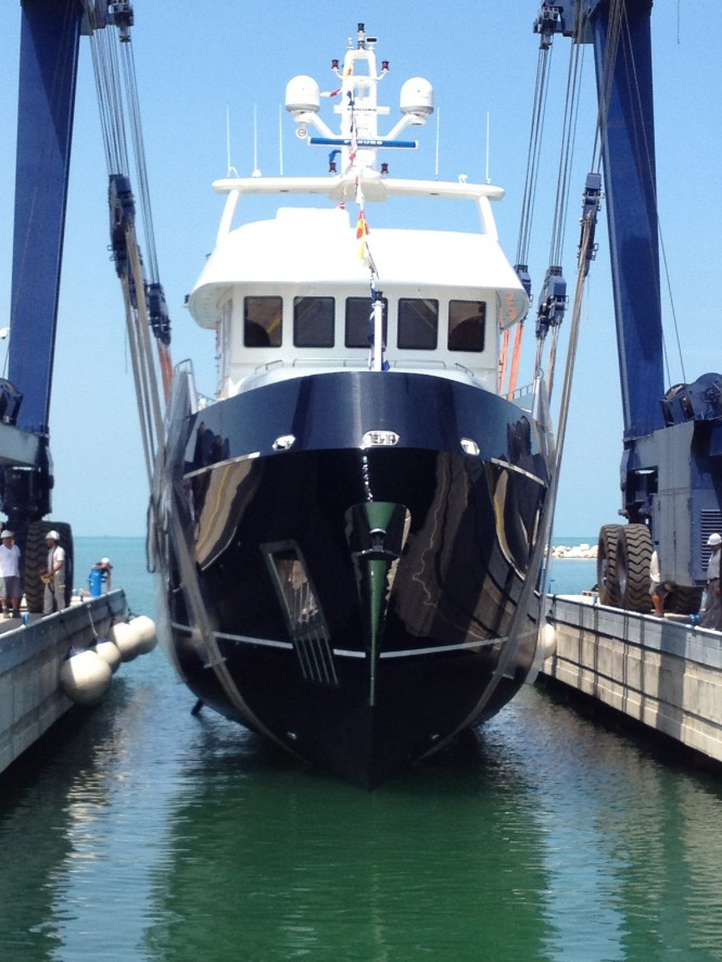 82ft Explorer yacht Furst 60 by Cantiere delle Marche at launch