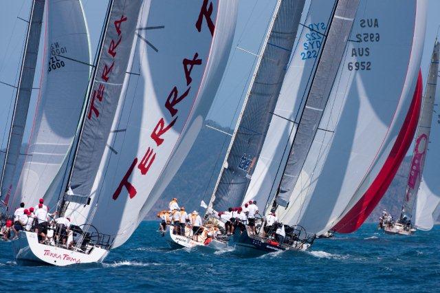 Close company on an island course at Audi Hamilton island Race Week 2012
