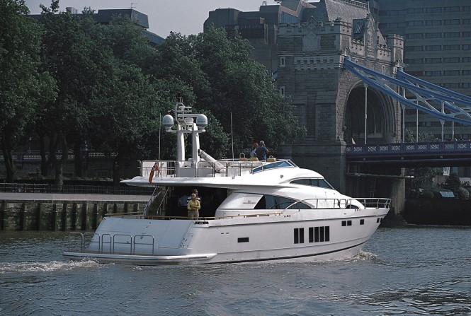 Fairline's Squadron 78 Custom yacht - rear view
